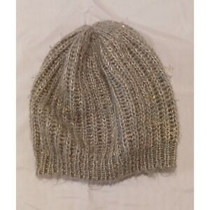 Y2k‎ Grey Winter Hat With Sequins
